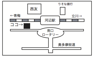 うつき個別指導教室 周辺地図